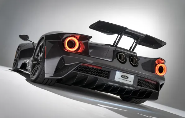 Picture Ford, supercar, Ford GT, rear view, 2020, Liquid Carbon