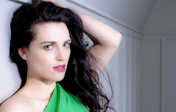Picture look, girl, pose, smile, makeup, actress, hair, Katie McGrath