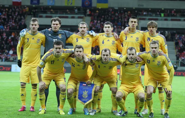 Picture football, football, the national team of Ukraine