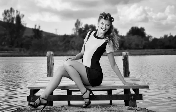 Picture girl, blonde, pin up, pin-up