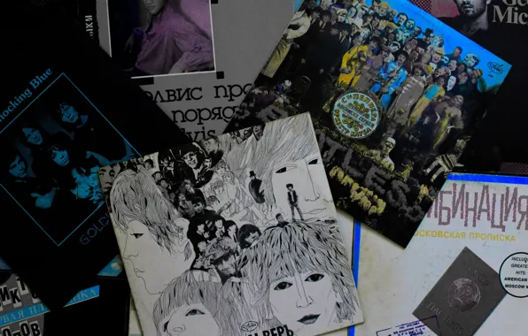 Retro, music, record, the Beatles