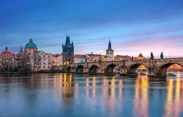 Picture Prague, Czech Republic, Charles bridge, Sergey Gazizov
