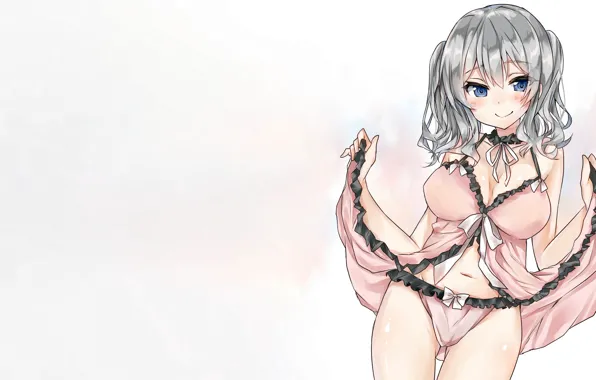 Girl, sexy, lingerie, pantsu, cleavage, babydoll, blouse, panties