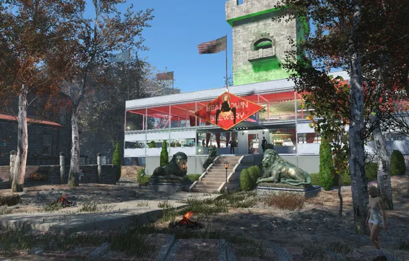 Picture house, buildings, Fallout 4