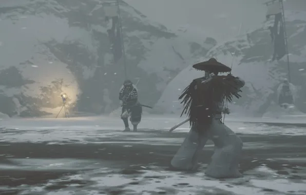 Samurai, ghost of tsushima, tsushima, Samurai