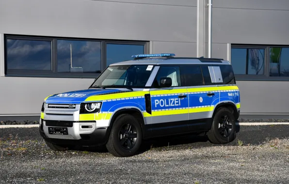 Land rover, police, defender 110