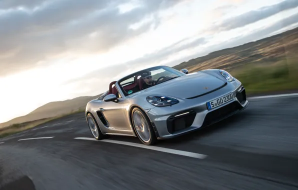 Road, Porsche, Speed, Spyder, Porsche 718, 2019, Porsche 718 ( 982 ) Spyder