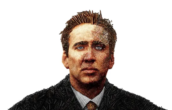 Picture white, Nicolas Cage, Bullets, Lord of war, Lord of War
