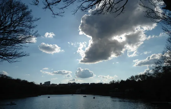 Picture the sky, lake, Nature, the evening, sky, nature, lake, evening