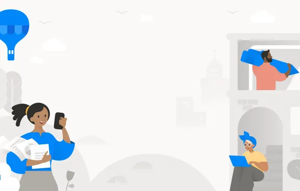 Vector, Microsoft, Zoom, Skype, Teams, video chat