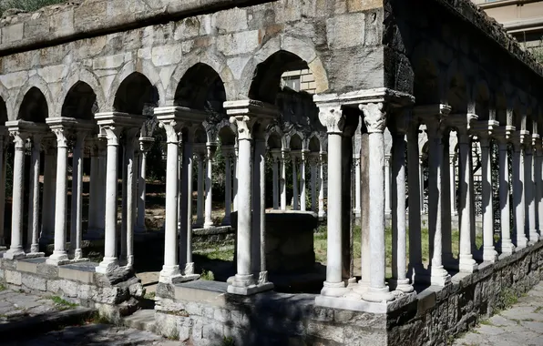 Picture columns, arch, architecture, An ancient place