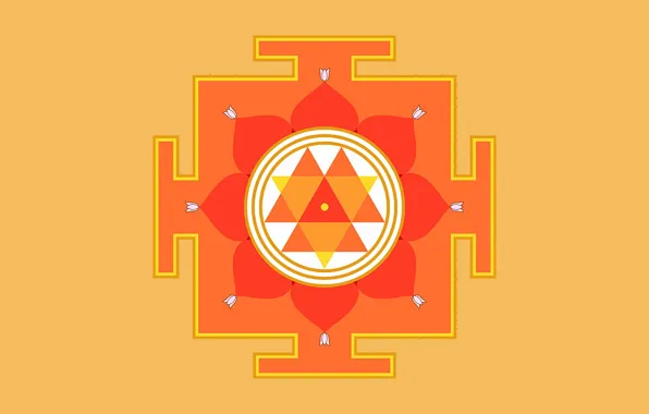 Picture background, Yantra, the value, Durga