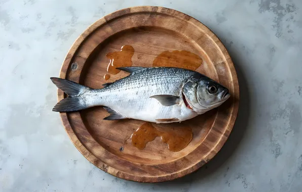 Picture food, fish, plate