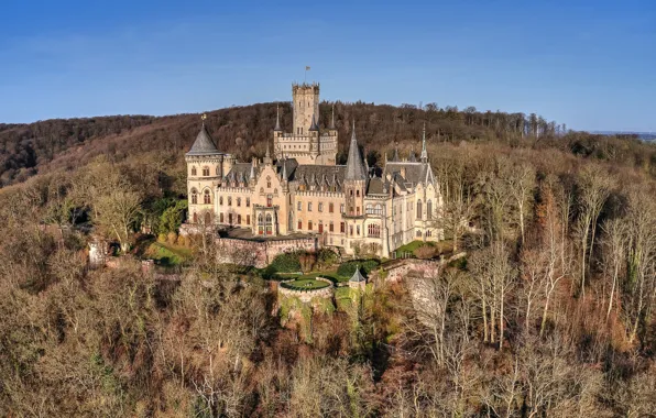 Picture mountains, nature, castle