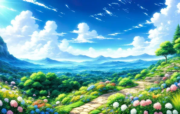 Details more than 173 anime hill background super hot -  highschoolcanada.edu.vn