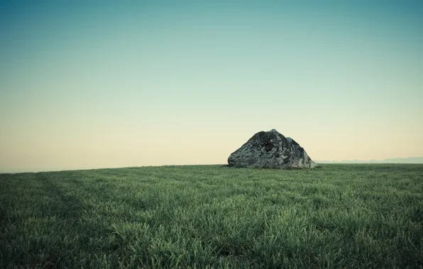Grass, stones, lawn, hills, moss, slope