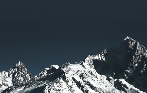 Mountains, minimalism, material