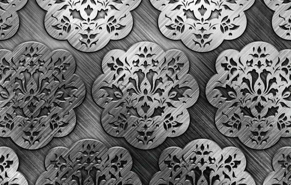 Metal, pattern, silver, metal, texture, background, pattern, steel