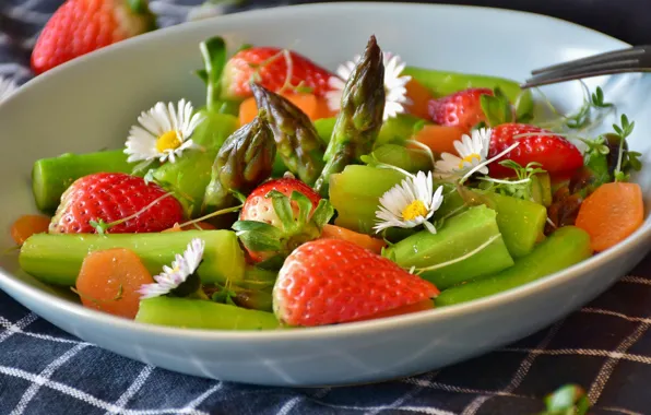 Picture flowers, appetizer, Salad