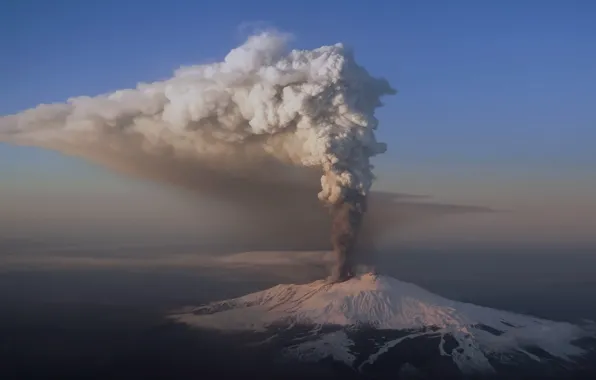 Picture nature, ash, mountain, the volcano