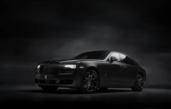 Background, Rolls-Royce, Ghost, dark, Black Badge, 2019