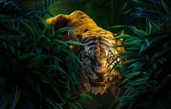 Picture jungle, tiger, item