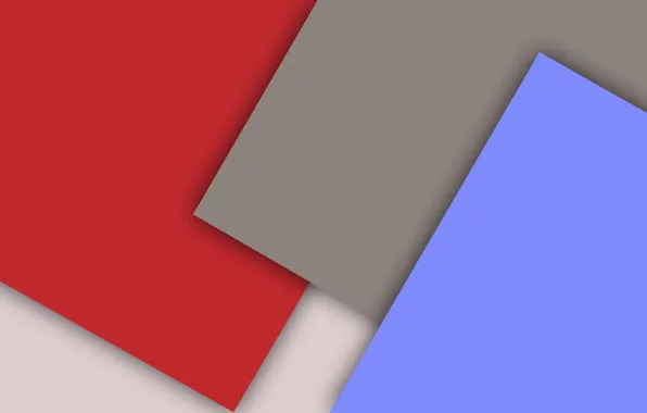 White, red, grey, blue, geometry, material