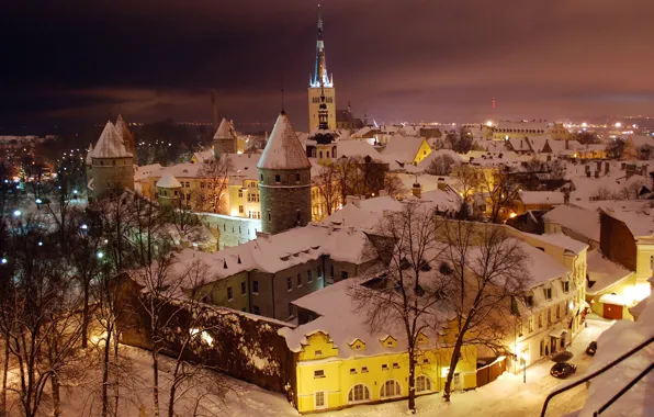 Picture winter, Estonia, Tallinn