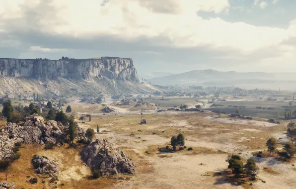 The steppe, map, tanks, World of Tanks