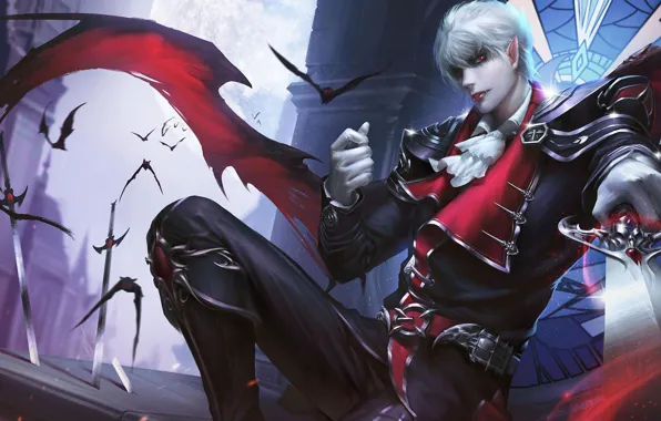 The game, art, vampire, vamp, The king of glory, Ying Zheng