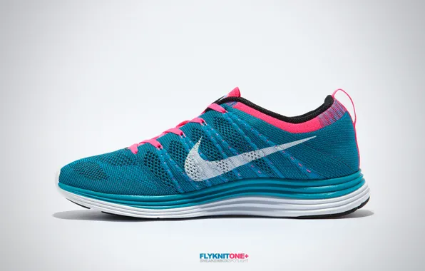 Picture sneakers, side view, Nike, Nike, Lunar, Flyknit One+