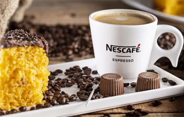 Coffee, grain, candy, Cup, cake, coffee, candy