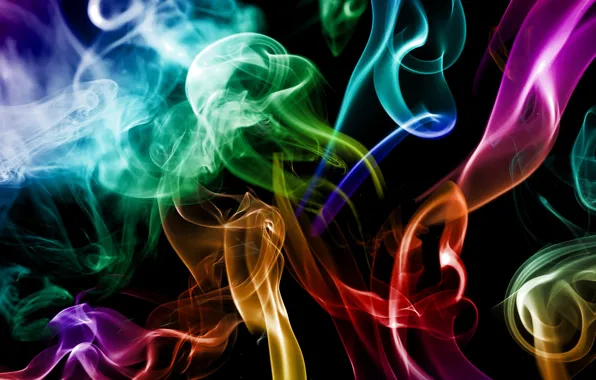 Picture color, abstraction, creative, smoke, smoke, colours