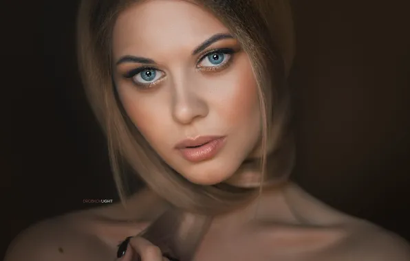 Picture look, portrait, Girl, mole, shoulders, Alexander Drobkov-Light, Carina Carina