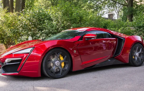 Picture car, red, Lykan Hypersport