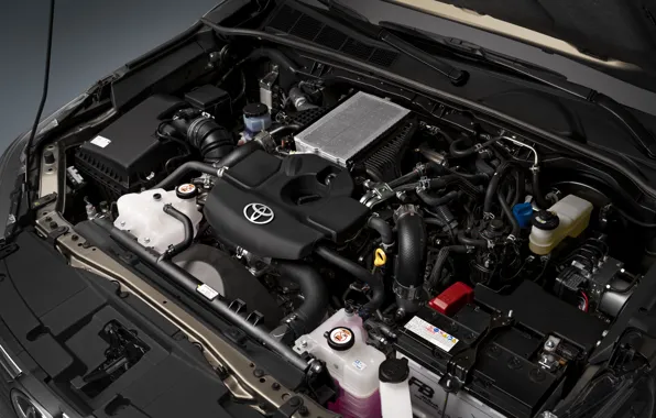 Engine, the hood, Toyota, Pickup, motor, Hilux, Hybrid, mechanics