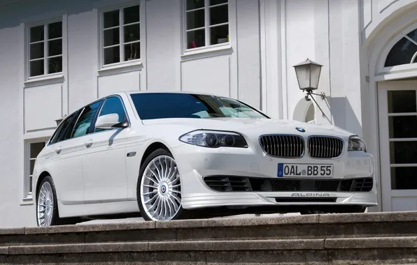 Machine, the building, Windows, BMW, lantern, white color, white body