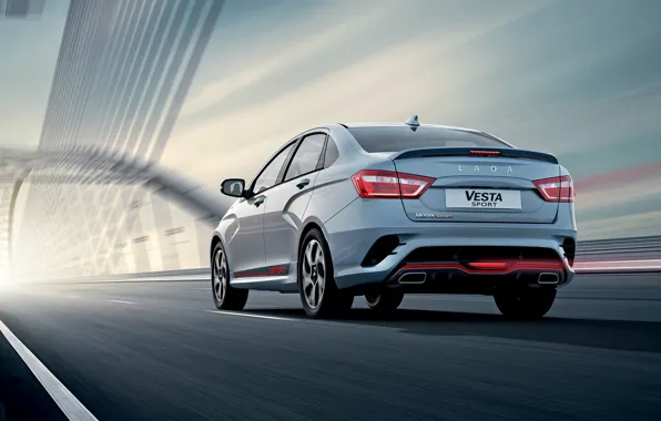 Sedan, rear view, Lada, Lada, 2018, Sport, Vesta, Vesta