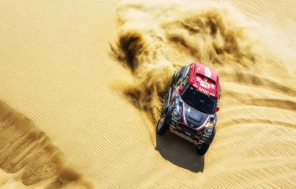 Sand, Mini, Sport, Desert, Race, 307, Rally, Dakar