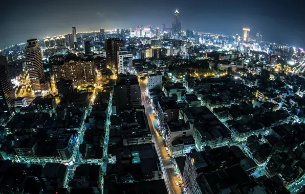 Night, the city, home