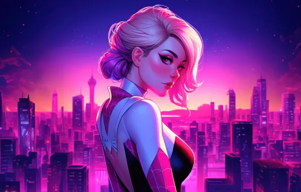 Picture skyscrapers, gwen stacy, among