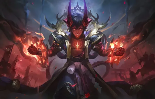 Picture art, skin, moba, Mobile Legends, Mobile Legends Bang Bang, MLBB, Naraka Flame, Dyrroth