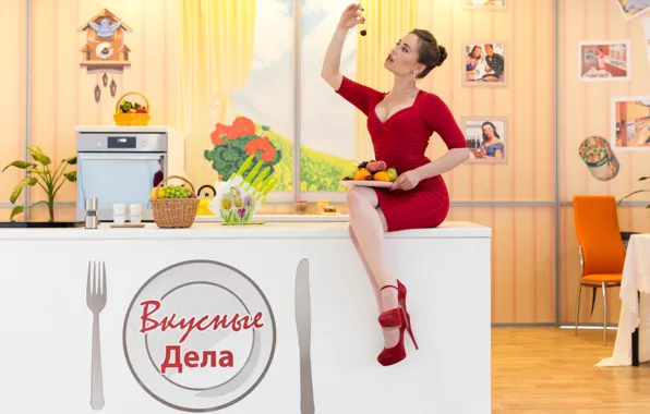 Girl, actress, girl, woman, Yulia Mikhalkov, delicious things