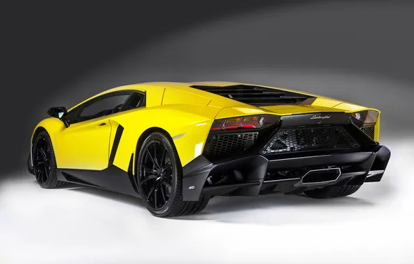 Lamborghini, back, LP700-4, Aventador, aventador, powerful, 50 Anniversario Edition