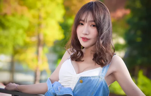 Look, girl, face, hair, Asian