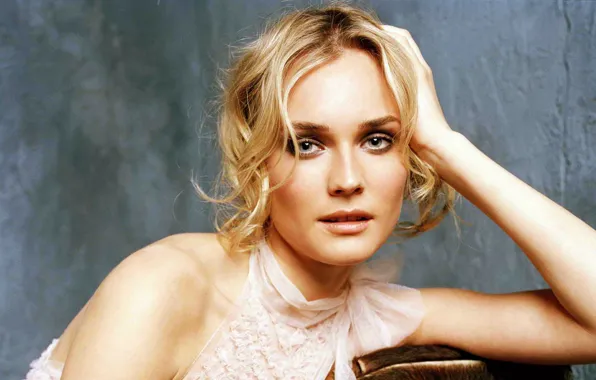 Look, girl, actress, blonde, beautiful, Diane Kruger, blonde, model