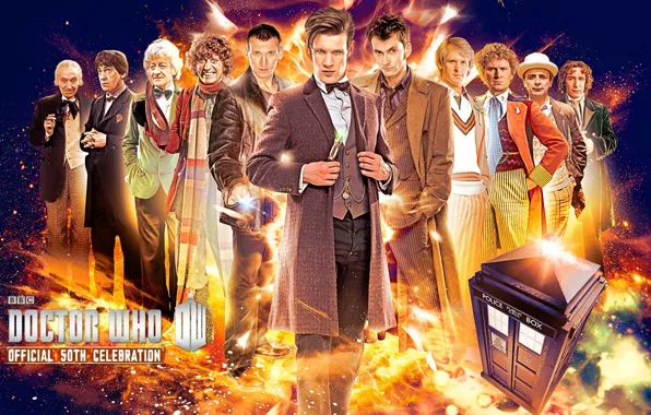 Picture look, smile, fiction, face, the series, actors, Doctor Who, men