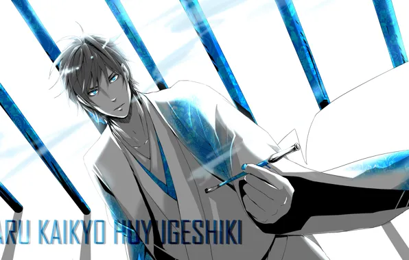Anime, art, Durarara!!, The headless horseman, Heiwajima Shizuo