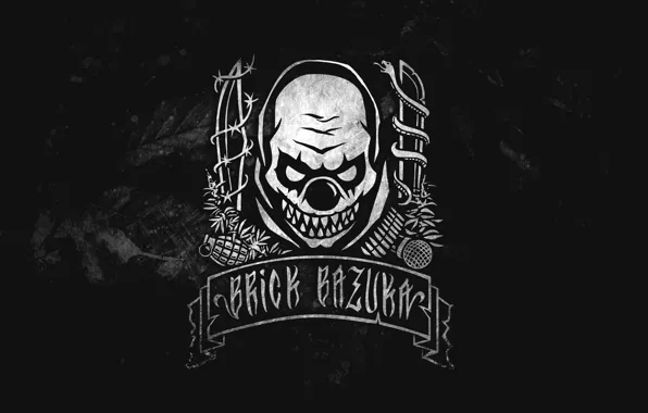Picture Music, Logo, Music, Black, Russian Hip-Hop, Underground, the Chemodan Clan, Evil Clown