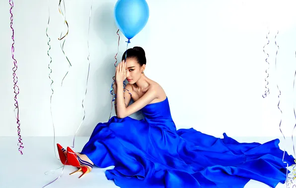 Girl, dress, Asian, Ni Ni